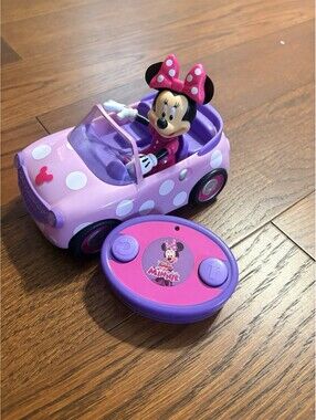 Disney Junior Minnie Mouse RC Roadster Car 2.4GHz Remote Control JADA WORKING